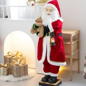 크리스마스 산타 인형 대형 장식 작동 움직이는 싼타 110cm 소품 용품 데코 이벤트 꾸미기 매장 인테리어