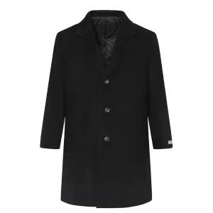 [롯데백화점]카브리니 파크랜드(오스틴리드) 블랙 캐시미어 혼방 내부퀼팅 체스터 코트 AOH24871