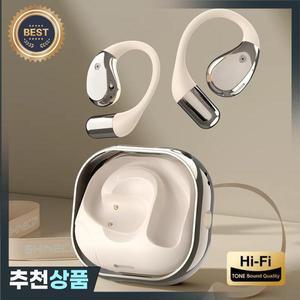 AI 번역 무선 블루투스 이어폰 액티브 노이즈 캔슬링 기능과 귀걸이형 디자인으로 통증 없이 오래 착용 가