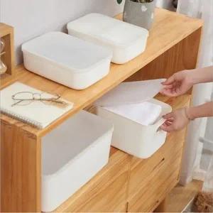 키밍 공간 박스 수납함 핸들 옷정리 소형1+1