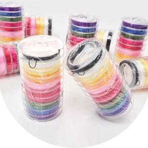 10색 늘어나는 탄성줄 10M 스판덱스줄 우레탄 팔찌줄