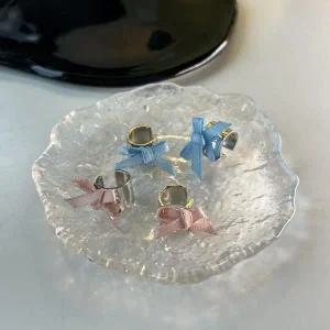 [오노마] ONM 리본 코르셋 이어커프 발레리나 페이크피어싱 연골 피 (S37326148)