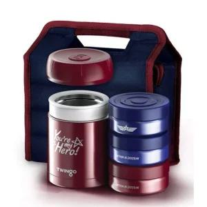 트윙고 보온 도시락 학생 통 찬통 가방 1140ml 밥통 보냉 병 세트 스텐 진공