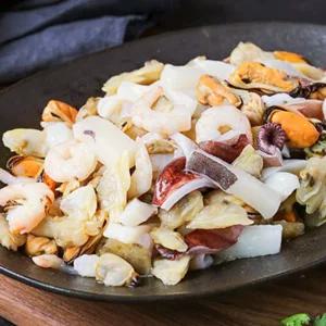 간편한 4종 해물모듬 1.2kg (600g *2봉)/오징어채,자숙바지락,자숙홍합,홍새우살