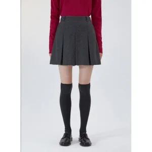 [롯데백화점]리스트 울 혼방 플리츠 쇼츠 팬츠(TWWSPO82030)