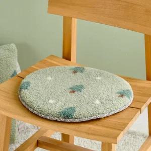 [모던하우스] 모던하우스 L 뽀글이 원형방석 그린 트리 D33 NF4125021