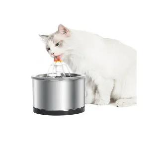 반려동물 펫 정수기 2.5리터 고양이 강아지 자동급수기 스텐 음수대 4중필터