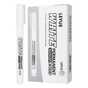 마카펜 유성 화이트 아크릴 페인트 마커펜 유리에 쓰는 지워지지 않는 매직펜 12개 거울 흰색 팬