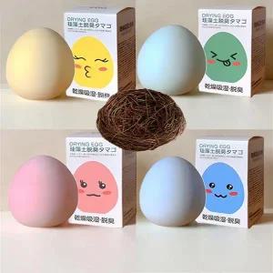 냄새 먹는 달걀 냉장고 화장실 옷장 탈취제 계란 규조토 75g 4개