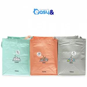 이지엔 재활용 분리수거함 3종 세트대용량 사무실통 예쁜함 용기 사각 쓰레기 대형