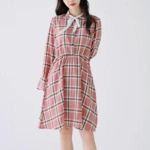 가을원피스 원피스 여자차이나카라프릴소매원피스 JJM-SS291