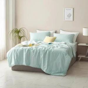 [셀러허브][썸니아] 썸니아 고밀도 면 모달 차렵 이불 - 퀸 라이트그린 (S39635249)