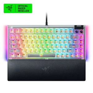 레이저코리아 블랙위도우 V4 75% 팬텀 화이트 에디션 영문 커스텀 게이밍 키보드 Razer BlackWidow V4 75% Phantom White Edition US