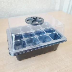 [콩심팥심]환풍구 육묘트레이 12구 가정용 모종판 6구 식물