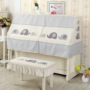 피아노커버 의자 덮개 북유럽풍 1개 방지 리폼 피아노의자 더블 의자커버 키보드 커버