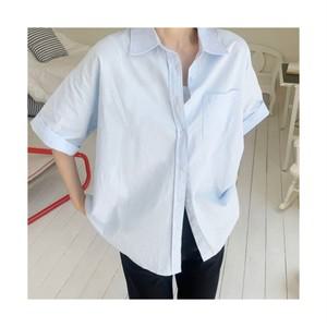 애플망고옷장 오버핏 여름 반팔 무지 남방셔츠 2009