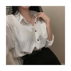 언헤브 여성용 레트로 스트라이프 셔츠