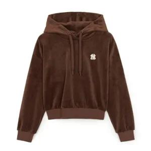 MLB후드티 PQJ 3FHDB0846-50BRD 여성 베이직 골지 벨로아 크롭 후드티 NY