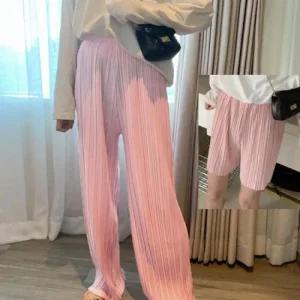 ONM 플리츠 바지 반 플리츠반 플리츠긴 팬츠 긴 H