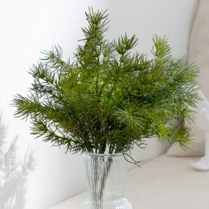 크리스마스 솔잎 조화 장식 부쉬 40cm 3컬러 꾸미기 소품 용품 오너먼트 데코 겨울 인테리어 이벤트 파티