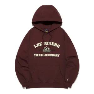 [LEE] 아치 레터링 그래픽 후드 티셔츠 버건디 LE2503HD07 BU