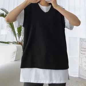 [하프클럽/]남자 골지 하이넥 집업 니트 가디건 5C-CA-Q109-차콜