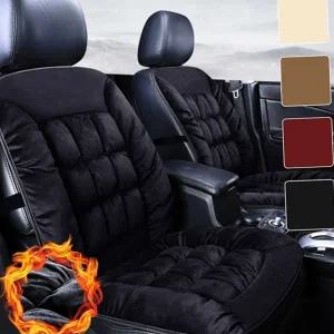 자동차 방석 운전석 따뜻한 보조석 차량용 방석 극세사 겨울 패딩 카시트 등받이 커버