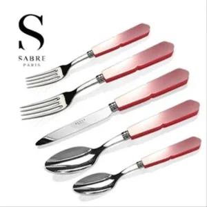 사브르 구스타브 디너 커트러리 5종세트 로즈핑크 양식기 커트러리 101309