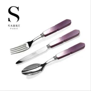 사브르 구스타브 디너 커트러리 3종세트 라일락 양식기 커트러리 101324