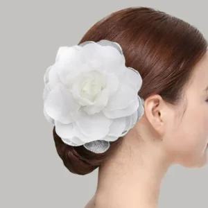 장미헤어핀 큰 빅사이즈 무대 현대무용 연주회 머리 장식