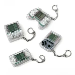 레트로 미니 게임기 키링 게임을 할 수있는 게임 콘솔 열쇠고리 키홀더 테트리스 목걸이 겸용