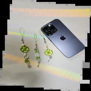 네잎클로버키링 행운의 개성 있는 열쇠고리 심플 디자인 휴대용 악세서리 선물용 남녀공용 가벼운 실용성