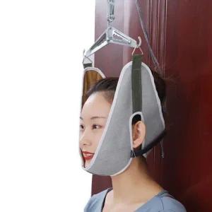 목 보호대 가정용 경추 견인치료기 목 견인기 디스크 수동 문고리 스트레처 스트레칭 목베개 교정기