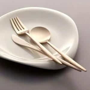 방짜유기로 만든 차림 디너 수저 커트러리 3종세트