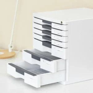 [셀러에이드]문서 서류함 서류 보관함 A4 10단 그레이 수납함 파일꽂이 서류보관