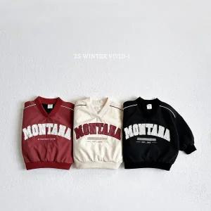 [연투] 비비드아이 25겨울 바스락기모맨투맨 아기 유아 아동 키즈 주니어 아동복