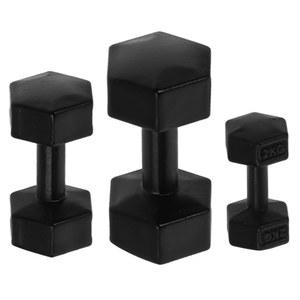 미니 덤벨, 3Pcs 미니어처 인형집 액세서리 덤벨 모델 스포츠 플레이세트 나무 가구