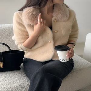 [다바걸]불링퍼니트자켓