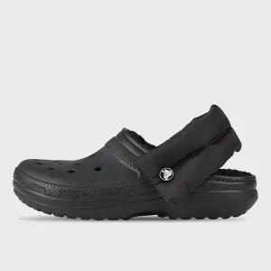 [크록스] 샌들 퍼프 스트랩 라인드 클로그 겨울 방한 패딩 털슬리퍼 211979-001