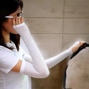 [신상오픈런]|CCA845E|여성용 자외선 차단 손등 보호 쿨토시 스판 커버