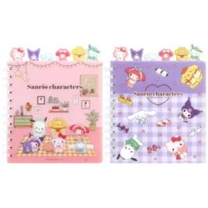 산리오 캐릭터즈 PP인덱스 노트_ROOM 2개) 캐릭터노트 인덱스노트 쿠로미 포차코 단체선물