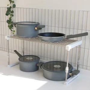 [유토피아]씽크대정리대 컵선반 싱크대선반 씽크대정리 싱크대정리선반 주방선반정리 양념선반 선반정리대