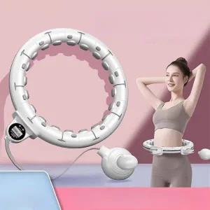 여성용 스마트 훌라후프 뱃살 퍼플 카운트 진동 허리 브라이트문화이트 75kg