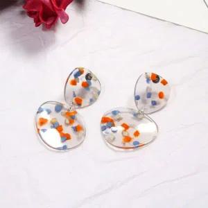 [콩심팥심]투명레진 랜덤마블 귀걸이