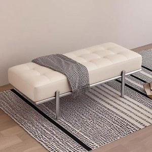 나파가죽 북유럽 복도 안장 긴쇼파 대기실 수납함 스툴 원목의자 리프트 실내 가죽 벤치의자