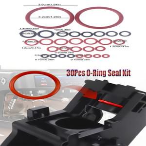 30Pcs 블랙 + 레드 O-링 씰 키트 Saeco 커피 머신 용 실리콘 가스켓 양조 그룹 스파우트 커넥터 씰링 링 액