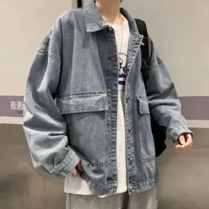 [라일리의류] Rly 남자 캐주얼 아우터 봄 가을 오버핏 청자켓 데님