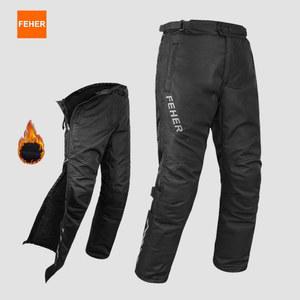 오토바이 방한바지 FEHER 겨울용 바지 남성 릴리즈 방수 방풍 따뜻한 라이딩 라이더용 CE 보호 장비 포함