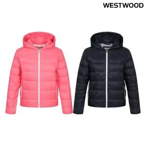 [대구백화점] [웨스트우드]후드일체형 여성 경량 다운(O4 168)