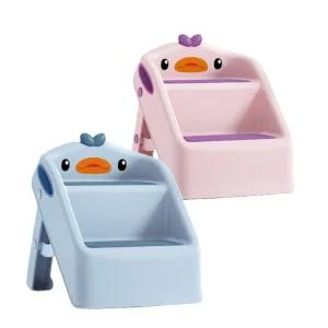 아기 계단 디딤대 침대 스텝 발디딤대 유아 화장실 발판 발받침대 접이식 2단